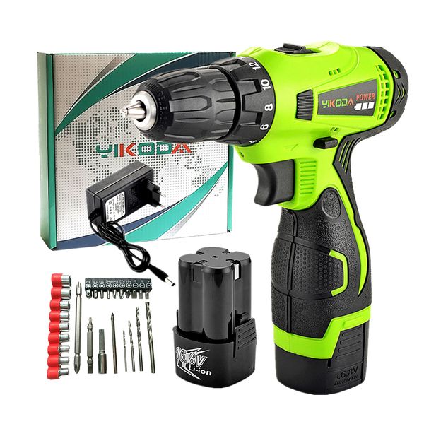 cordless drill 16.8v electric screwdriver two lithium battery diy household multi-function diy power tools carton plus accessories
cordless drill 16.8v electric screwdriver two lithium battery diy household multi-function diy power tools carton plus accessories