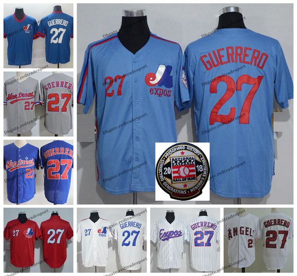 2018 hall of fame montreal expos 27 vladimir guerrero baseball jerseys 1982 vintage vladimir guerrero mesh bp 2004 retro shirts, Blue;black
2018 hall of fame montreal expos 27 vladimir guerrero baseball jerseys 1982 vintage vladimir guerrero mesh bp 2004 retro shirts, Blue;black