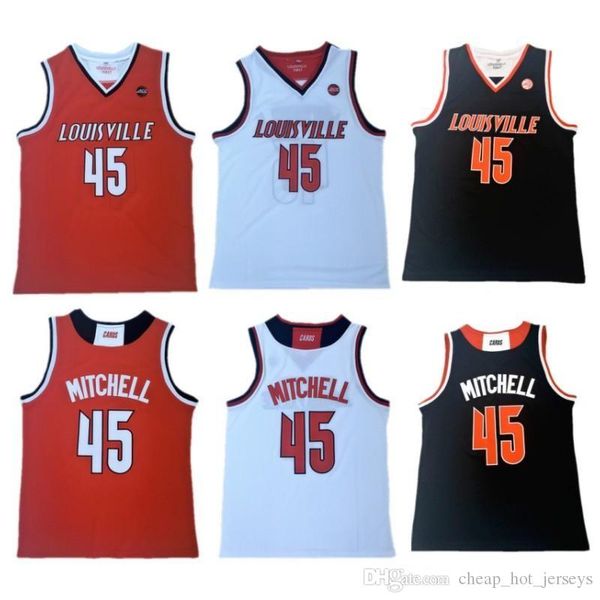45 donovan mens mitchell louisville cardinal college jersey 100% stitched donovan mitchell university college basketball jerseys, Black;red
45 donovan mens mitchell louisville cardinal college jersey 100% stitched donovan mitchell university college basketball jerseys, Black;red