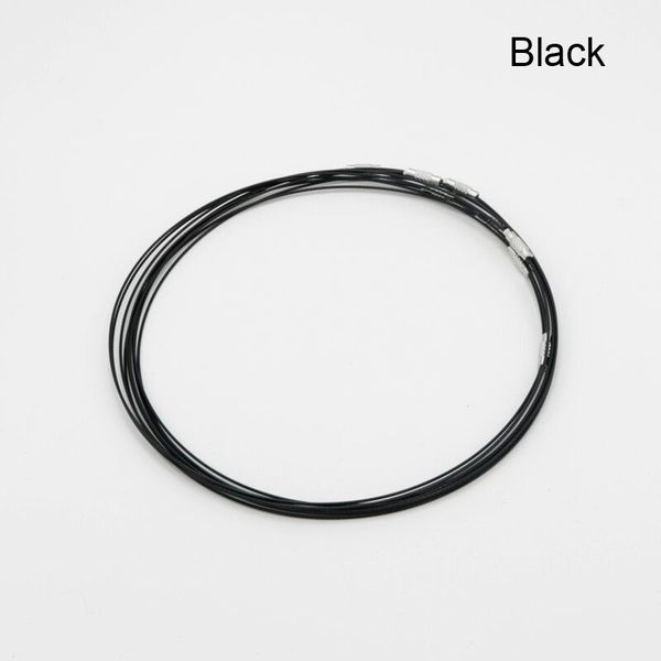 wholesale black stainless steel 18" screw choker necklace jewelry wire cord 10pcs/lot multicolor for diy necklaces accessaries, Silver
wholesale black stainless steel 18" screw choker necklace jewelry wire cord 10pcs/lot multicolor for diy necklaces accessaries, Silver