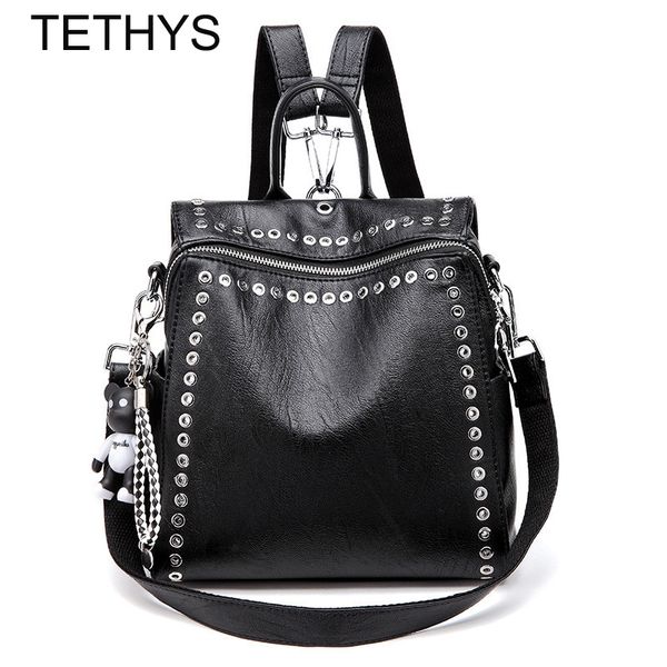 tethys leather backpack women vintage rivet back pack ladies anti theft backpack fashion women bag mochila feminina
tethys leather backpack women vintage rivet back pack ladies anti theft backpack fashion women bag mochila feminina