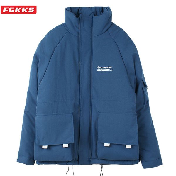 fgkks brand men fashion parkas winter new men's multi-pocket solid color parka coats high street casual parka male clothing, Black
fgkks brand men fashion parkas winter new men's multi-pocket solid color parka coats high street casual parka male clothing, Black