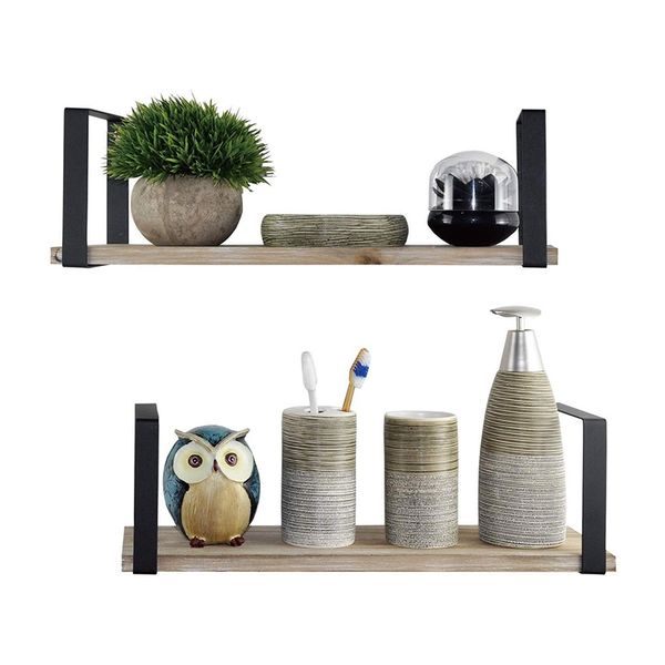 floating shelves wall mounted set of 2, rustic torched wood & square matting bracket to storage organize and display for living bathroom sto
floating shelves wall mounted set of 2, rustic torched wood & square matting bracket to storage organize and display for living bathroom sto