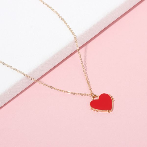 new products accessories korean-style long red heart necklace women's popular ornament sweet elegant heart shape necklace, Black
new products accessories korean-style long red heart necklace women's popular ornament sweet elegant heart shape necklace, Black