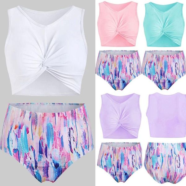 women feather print bikini set twists front push-up padded tankini swimsuit biquini beachwear two-piece female bathing suit, White
women feather print bikini set twists front push-up padded tankini swimsuit biquini beachwear two-piece female bathing suit, White