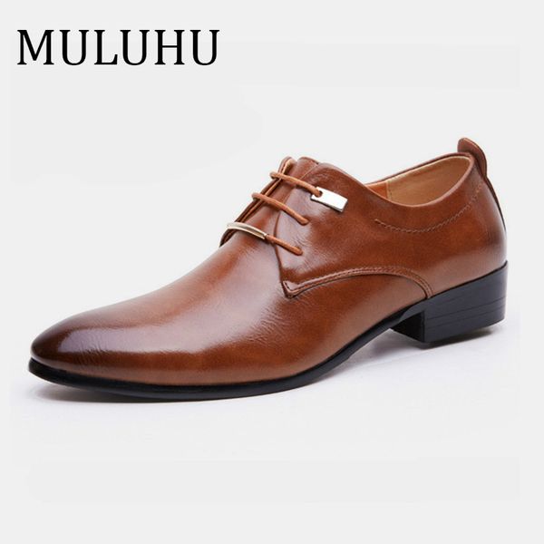 muluhu fashion leather shoes man casual shoes sapato social masculino leather business office black brown plus size 38-48
muluhu fashion leather shoes man casual shoes sapato social masculino leather business office black brown plus size 38-48