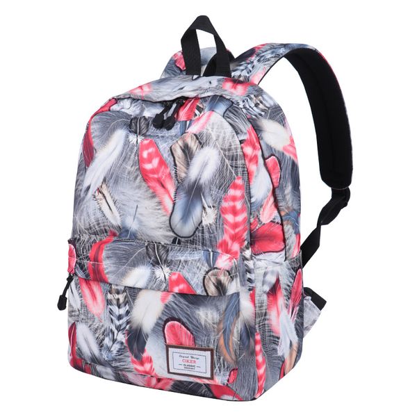 2019 new anti-splash feather print backpack cute fashion student computer backpack leisure travel bag with
2019 new anti-splash feather print backpack cute fashion student computer backpack leisure travel bag with