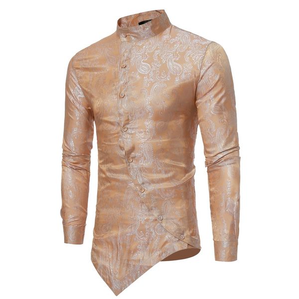 spring autumn men's shirts long sleeve slim fit streetwear office irregular printed yellow male social shirts clothing, White;black
spring autumn men's shirts long sleeve slim fit streetwear office irregular printed yellow male social shirts clothing, White;black
