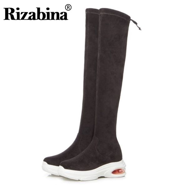 rizabina 2020 flock women over the knee boots slim stretch boots thick sole zipper women footwear size 34-39, Black
rizabina 2020 flock women over the knee boots slim stretch boots thick sole zipper women footwear size 34-39, Black
