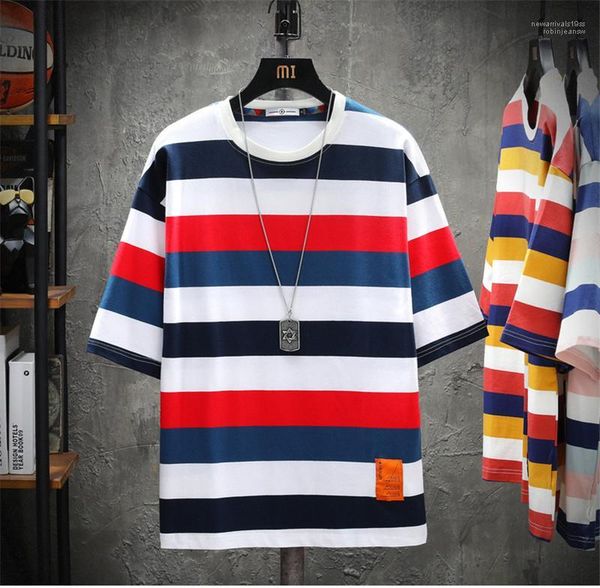 style mens loose tshirts summer mens designer tshirts fashion stripe printed short sleeve breathable tees new, White;black
style mens loose tshirts summer mens designer tshirts fashion stripe printed short sleeve breathable tees new, White;black