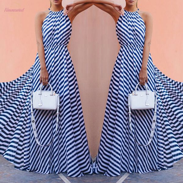women summer sleeveless boho stripe strappy long maxi stripe dress ladies sleeveless fashion evening party beach dresses sundress, Black;gray
women summer sleeveless boho stripe strappy long maxi stripe dress ladies sleeveless fashion evening party beach dresses sundress, Black;gray