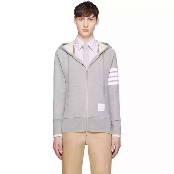 new fahion version mens jacket striped quality soft sports sweater tb casual embroidery coat outerwear drop shipping, Black
new fahion version mens jacket striped quality soft sports sweater tb casual embroidery coat outerwear drop shipping, Black