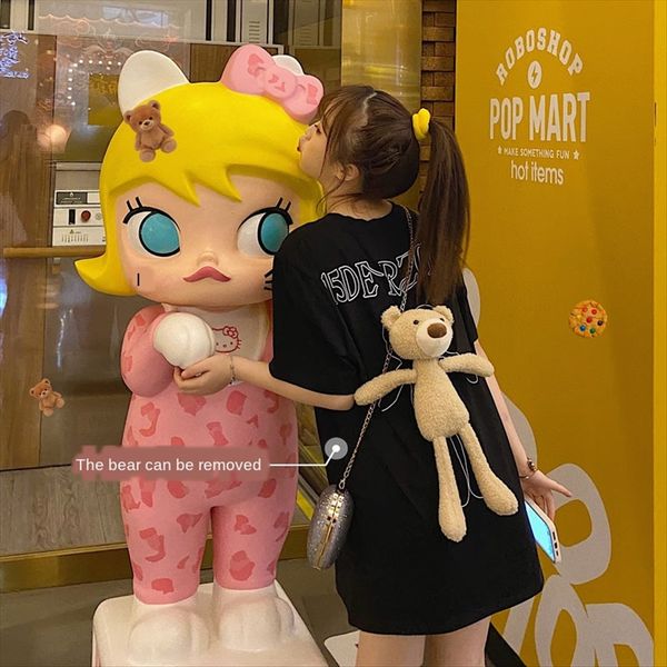 t-shirt female 2020 short-sleeved t-shirt female ins fashionable student back bear cotton loose bf midi top, White
t-shirt female 2020 short-sleeved t-shirt female ins fashionable student back bear cotton loose bf midi top, White