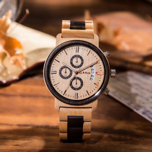 2019 new wooden watch mens quartz watches date display business wood watch natural ebony & zebrawood options valentines gift tf1, Slivery;brown
2019 new wooden watch mens quartz watches date display business wood watch natural ebony & zebrawood options valentines gift tf1, Slivery;brown