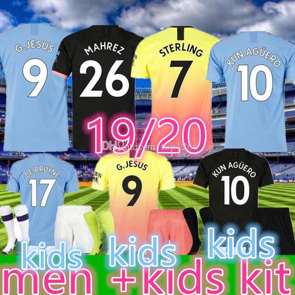 top Manchester men kids kit 2019 2020 football MAHREZ JESUS DE BRUYNE MAN AGUERO SANE soccer jersey 19 20 kids football kits
top Manchester men kids kit 2019 2020 football MAHREZ JESUS DE BRUYNE MAN AGUERO SANE soccer jersey 19 20 kids football kits