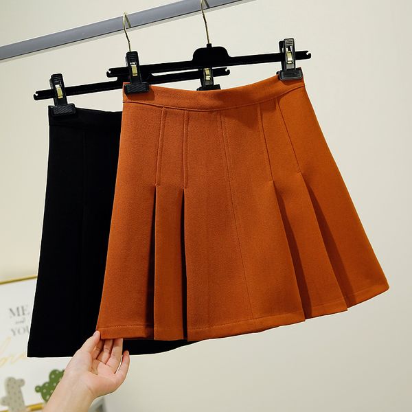 pleated skirt preppy style solid above knee mini lenght lovely empire waist autumn 2018, Black
pleated skirt preppy style solid above knee mini lenght lovely empire waist autumn 2018, Black