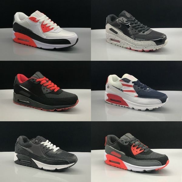 2019 New Air Cushion 90 Casual Sports Shoes Men Women Cheap Black White Red 90 Sneakers Classic Air90 Trainer Outdoor Mesh Running Shoes
2019 New Air Cushion 90 Casual Sports Shoes Men Women Cheap Black White Red 90 Sneakers Classic Air90 Trainer Outdoor Mesh Running Shoes