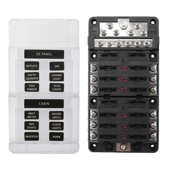 caravan ship yacht 12 road screw terminal combination light included fuse box-storage backup fuse
caravan ship yacht 12 road screw terminal combination light included fuse box-storage backup fuse