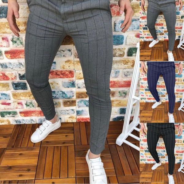 fashion men pants slim fit spring summer business stripes flat classic full length casual trousers big size xxl, Black
fashion men pants slim fit spring summer business stripes flat classic full length casual trousers big size xxl, Black