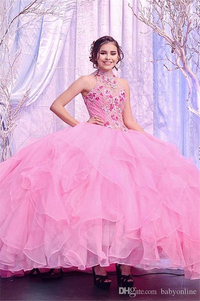 luxury crystals beaded puffy quinceanera dresses new sweet 15 ball gown high neck formal evening pageant gowns vestidos de quinceañera, Blue;red
luxury crystals beaded puffy quinceanera dresses new sweet 15 ball gown high neck formal evening pageant gowns vestidos de quinceañera, Blue;red