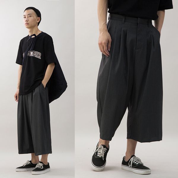 new 2019 men's clothing gd hair stylist fashion male loose classic casual warrior wide leg pants casual plus size costumes 27-46, Black
new 2019 men's clothing gd hair stylist fashion male loose classic casual warrior wide leg pants casual plus size costumes 27-46, Black