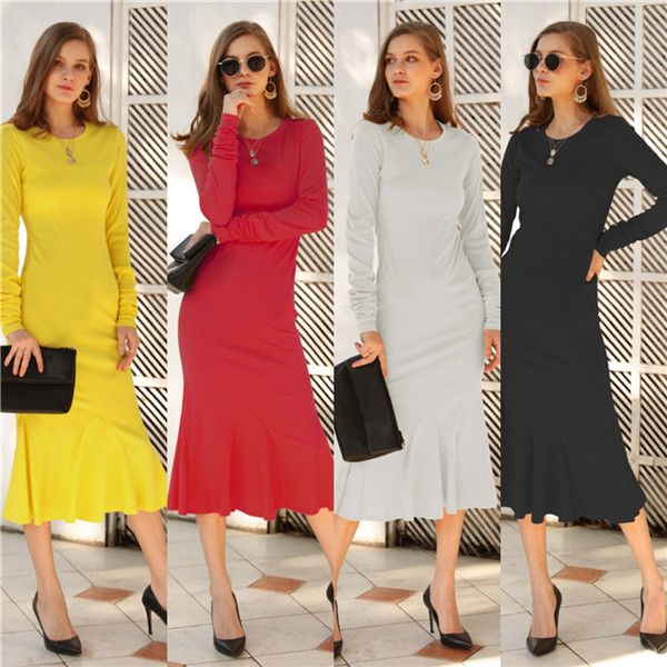 womens solid color dress fashion designer crew neck pleated dresses fashion women spring long sleeve dresses, Black;gray
womens solid color dress fashion designer crew neck pleated dresses fashion women spring long sleeve dresses, Black;gray
