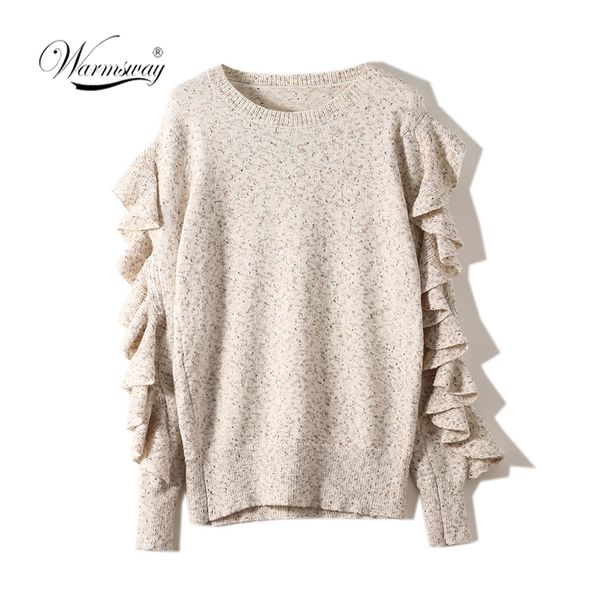 rufles sleeve knitting winter sweater women elegant autumn pullover mujer invierno 2019 soft pull knit shirt jumper c-295, White;black
rufles sleeve knitting winter sweater women elegant autumn pullover mujer invierno 2019 soft pull knit shirt jumper c-295, White;black