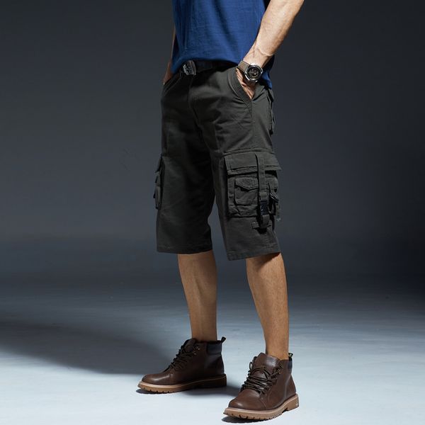 summer men's straight large size cargo shorts male outdoor fitness training hiking sport multi pocket pure cotton short trousers, Brown;gray
summer men's straight large size cargo shorts male outdoor fitness training hiking sport multi pocket pure cotton short trousers, Brown;gray