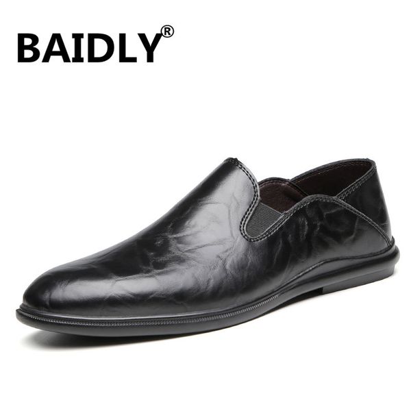 men casual shoes fashion men shoes genuine leather loafers moccasins slip on men's flats male driving, Black
men casual shoes fashion men shoes genuine leather loafers moccasins slip on men's flats male driving, Black
