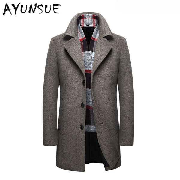 mens wool coat men brand-clothing men's winter jacket men overcoat turn-down collar medium long mens coat trench coats wuj1180, Black
mens wool coat men brand-clothing men's winter jacket men overcoat turn-down collar medium long mens coat trench coats wuj1180, Black