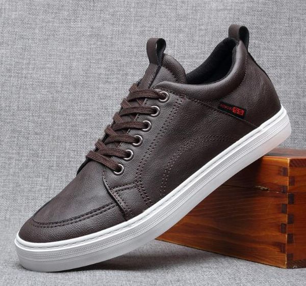 new men shoes street fashion lace up leather casual shoes men leather trend loafers flats, Black
new men shoes street fashion lace up leather casual shoes men leather trend loafers flats, Black