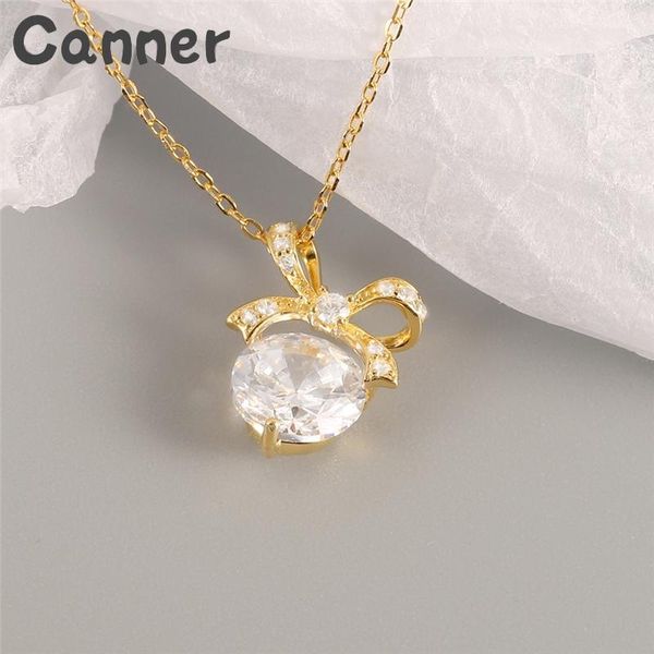 canner 925 sterling silver bowknot necklaces & pendant for women fashion zircon pendant necklaces collar mujer jewelry gifts a40
canner 925 sterling silver bowknot necklaces & pendant for women fashion zircon pendant necklaces collar mujer jewelry gifts a40