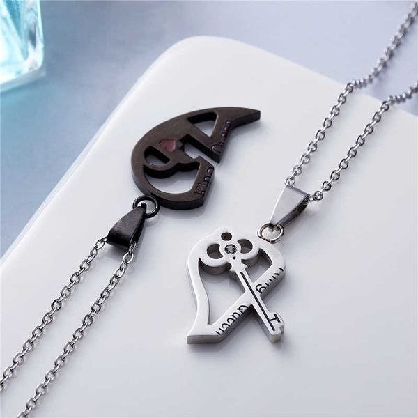 pendant necklaces lovers 2pcs his and hers titanium steel love heart lock & key couple necklace, Silver
pendant necklaces lovers 2pcs his and hers titanium steel love heart lock & key couple necklace, Silver