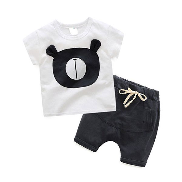baby cartoon suit summer boy children's clothing children's t-shirt harlan shorts two-piece, White
baby cartoon suit summer boy children's clothing children's t-shirt harlan shorts two-piece, White