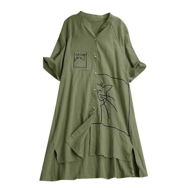 youyedian plus size linen blouse vintage printed tunic shirt casual v-neck short sleeve blouse summer blusas mujer, White
youyedian plus size linen blouse vintage printed tunic shirt casual v-neck short sleeve blouse summer blusas mujer, White