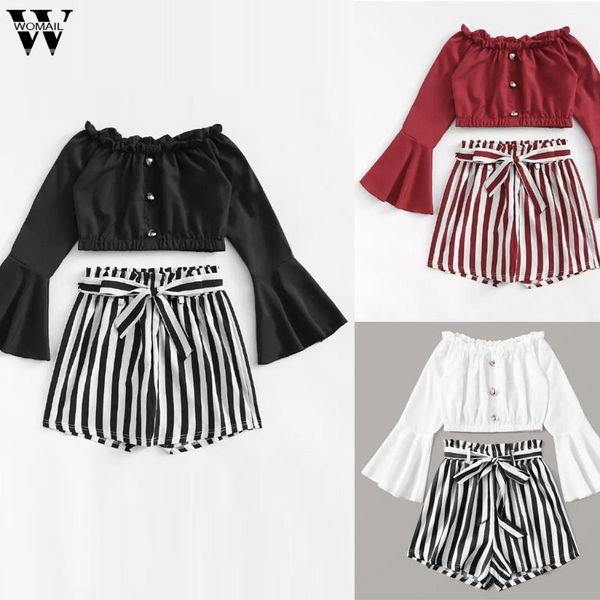 womail tracksuit women autumn fashion 2pcs set stripe slash-neck long sleeve shirt blouse set +short pants women suit holiday 85, White
womail tracksuit women autumn fashion 2pcs set stripe slash-neck long sleeve shirt blouse set +short pants women suit holiday 85, White