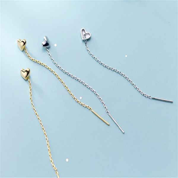 line tassel earring 100% 925 sterling silver earrings new 6cm long chain tassel earring for women cute heart dangle drop earring
line tassel earring 100% 925 sterling silver earrings new 6cm long chain tassel earring for women cute heart dangle drop earring