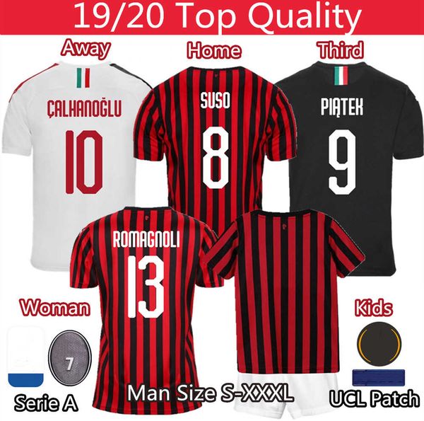 ac milan suso calhanoglu calabria soccer jersey thailand milan man woman kids fans jersey 19 20 soccer jersey s-xxxl, Black;yellow 
ac milan suso calhanoglu calabria soccer jersey thailand milan man woman kids fans jersey 19 20 soccer jersey s-xxxl, Black;yellow