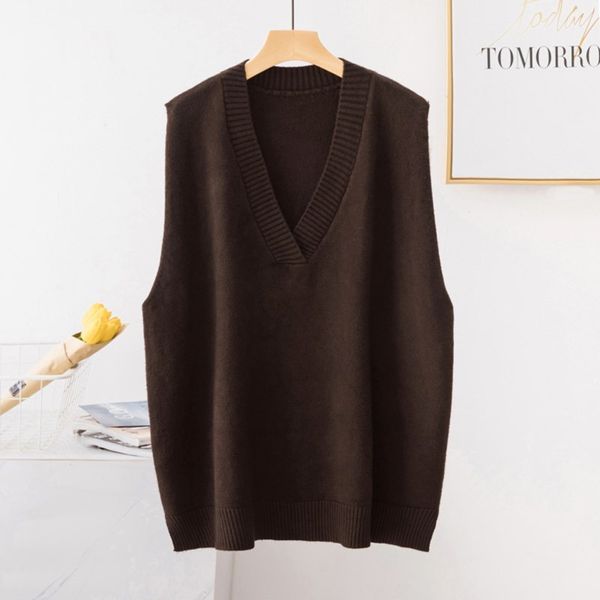 2019 women all match casual v-neck sleeveless sweater girls ladies students knitted vest female pullovers outerwear, Black;white
2019 women all match casual v-neck sleeveless sweater girls ladies students knitted vest female pullovers outerwear, Black;white