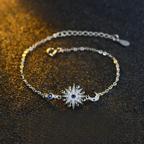 ruifan star moon blue cubic zircon slim link chian bracelet for women 925 sterling silver bracelets ladies fine jewelry ybr030, Golden;silver
ruifan star moon blue cubic zircon slim link chian bracelet for women 925 sterling silver bracelets ladies fine jewelry ybr030, Golden;silver