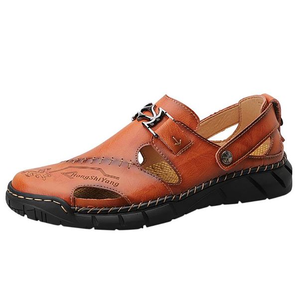 quality men sandals genuine leather sandals summer casual shoes men's roman beach outdoor casual ultra-lightshoes#313, Black 
quality men sandals genuine leather sandals summer casual shoes men's roman beach outdoor casual ultra-lightshoes#313, Black