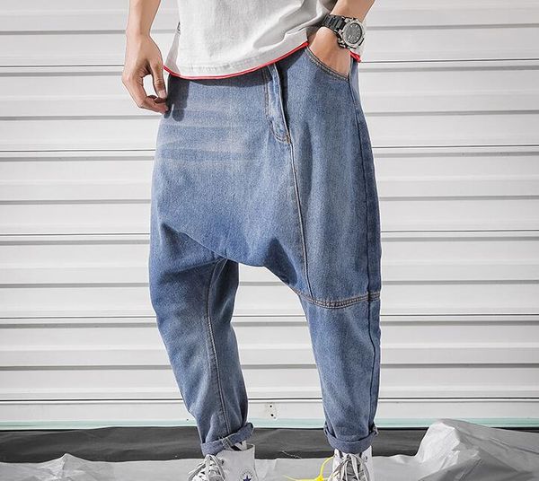 loose baggy jeans men's casual denim pants hip hop harem jeans trousers blue plus size
loose baggy jeans men's casual denim pants hip hop harem jeans trousers blue plus size