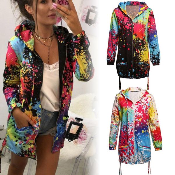 2019 newly women rainbow graffiti style jacket coat printing long sleeve breathable for autumn ka-best, Black;brown
2019 newly women rainbow graffiti style jacket coat printing long sleeve breathable for autumn ka-best, Black;brown