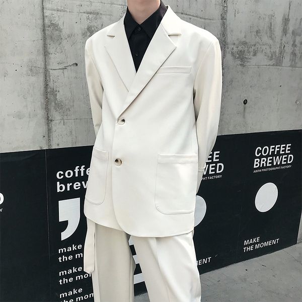 autumn new blazer men fashion solid color business casual dress jacket man wildloose british wind social men suit jacket, White;black
autumn new blazer men fashion solid color business casual dress jacket man wildloose british wind social men suit jacket, White;black