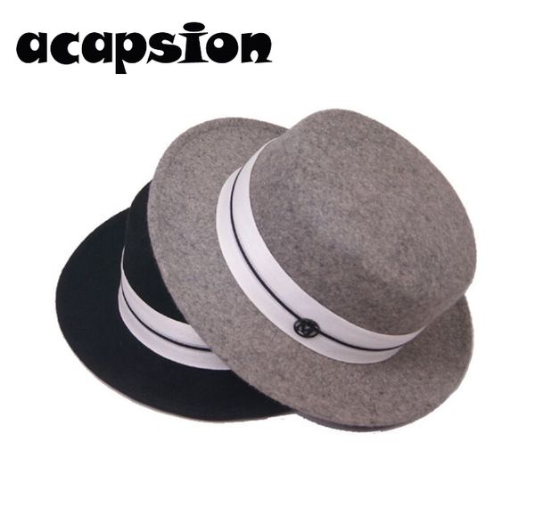 black wool fedora hat short brim flat panama fedoras grey woolen jazz caps bowler hat chapeau femme sombrero mujer a089, Blue;gray
black wool fedora hat short brim flat panama fedoras grey woolen jazz caps bowler hat chapeau femme sombrero mujer a089, Blue;gray