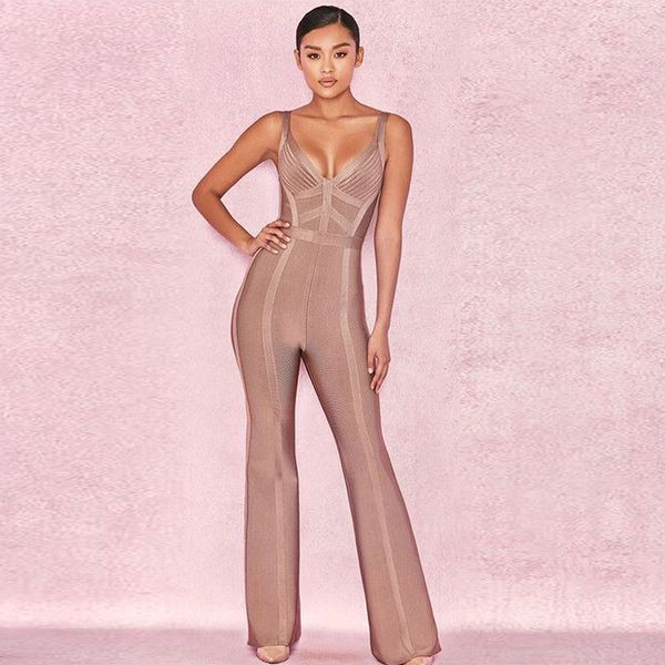 new summer women bandage jumpsuit romper v neck backless sleeveless long jumpsuit celebrity evening party romper, Black;white
new summer women bandage jumpsuit romper v neck backless sleeveless long jumpsuit celebrity evening party romper, Black;white