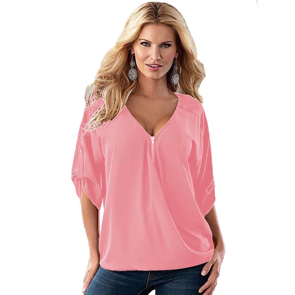women loose t-shirt sleeve over zipper v neck t-shirt middle ljja2859 shirt blouse size plus clothing ladies size home hgiux, Black
women loose t-shirt sleeve over zipper v neck t-shirt middle ljja2859 shirt blouse size plus clothing ladies size home hgiux, Black