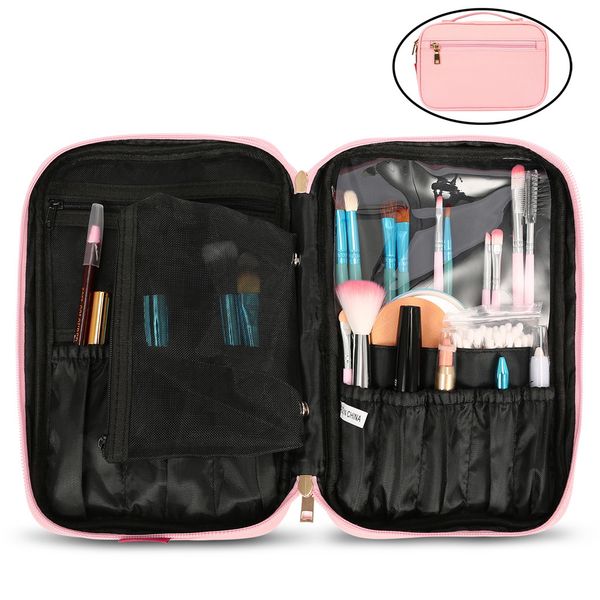 fashion women zipper large capacity multi-function storage bag cosmetic bag pink portable cosmetic beauty manicure storage 10b
fashion women zipper large capacity multi-function storage bag cosmetic bag pink portable cosmetic beauty manicure storage 10b