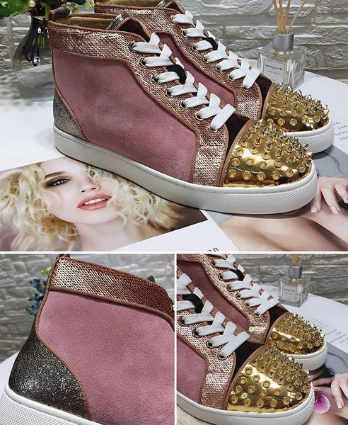 r men women red bottom party genuine leather glittery bottom studded spikes flats shoes fashion party wedding casual shoes t07, Black 
r men women red bottom party genuine leather glittery bottom studded spikes flats shoes fashion party wedding casual shoes t07, Black