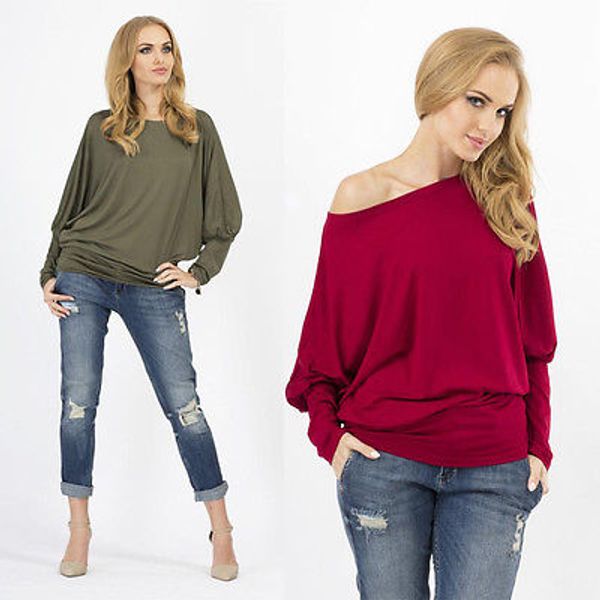 мода женщины лето летучая мышь топ с длинным рукавом блузка повседневная майки футболка кружева, White
мода женщины лето летучая мышь топ с длинным рукавом блузка повседневная майки футболка кружева, White